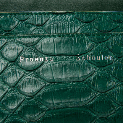 Proenza Schouler Python PS Courier Bag Green 5 of 7
