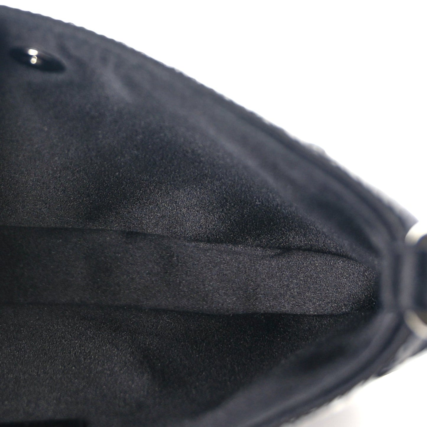 Paillettes Sequin Logo Cleo Adjustable Strap Shoulder Bag Black White