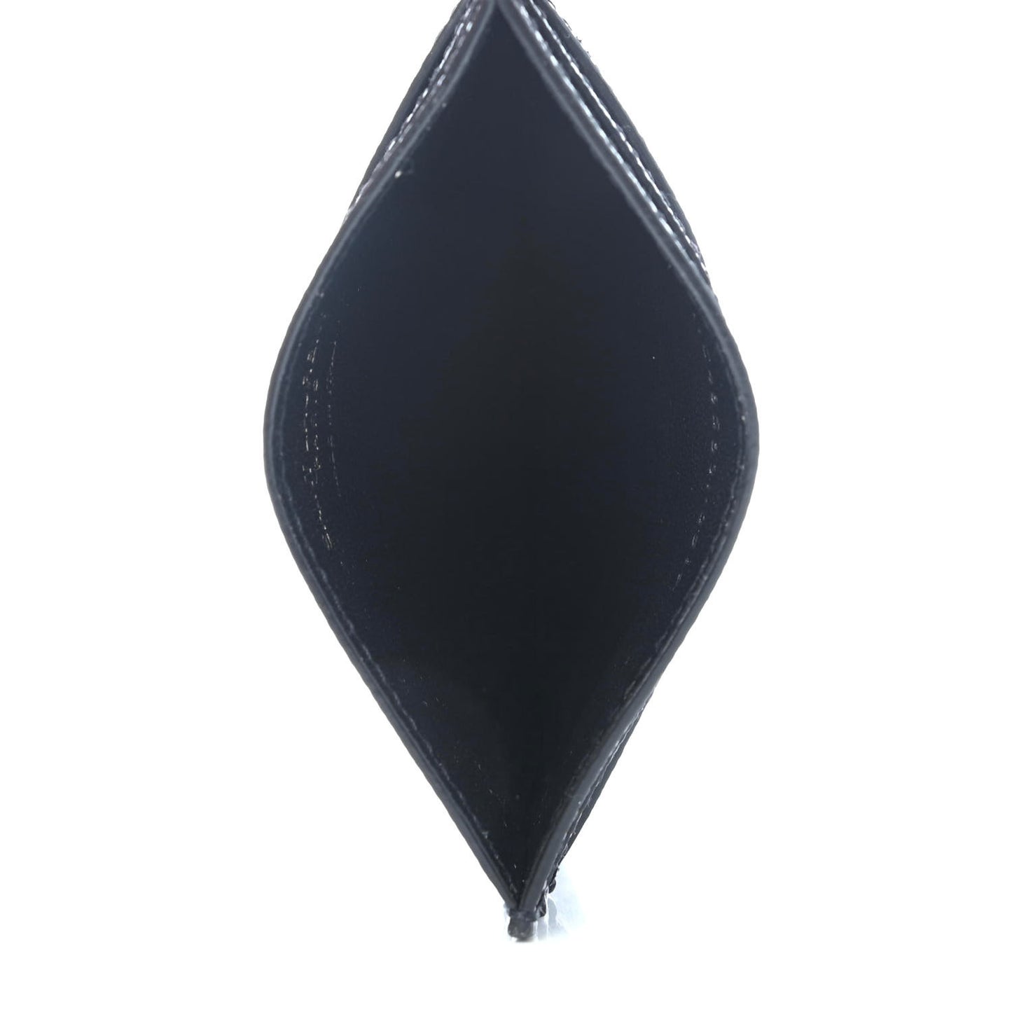 Grain De Poudre Monogram Credit Card Case Black
