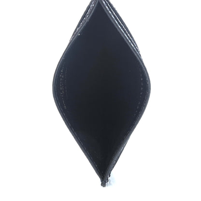 Saint Laurent Grain De Poudre Monogram Credit Card Case Black 4 of 4