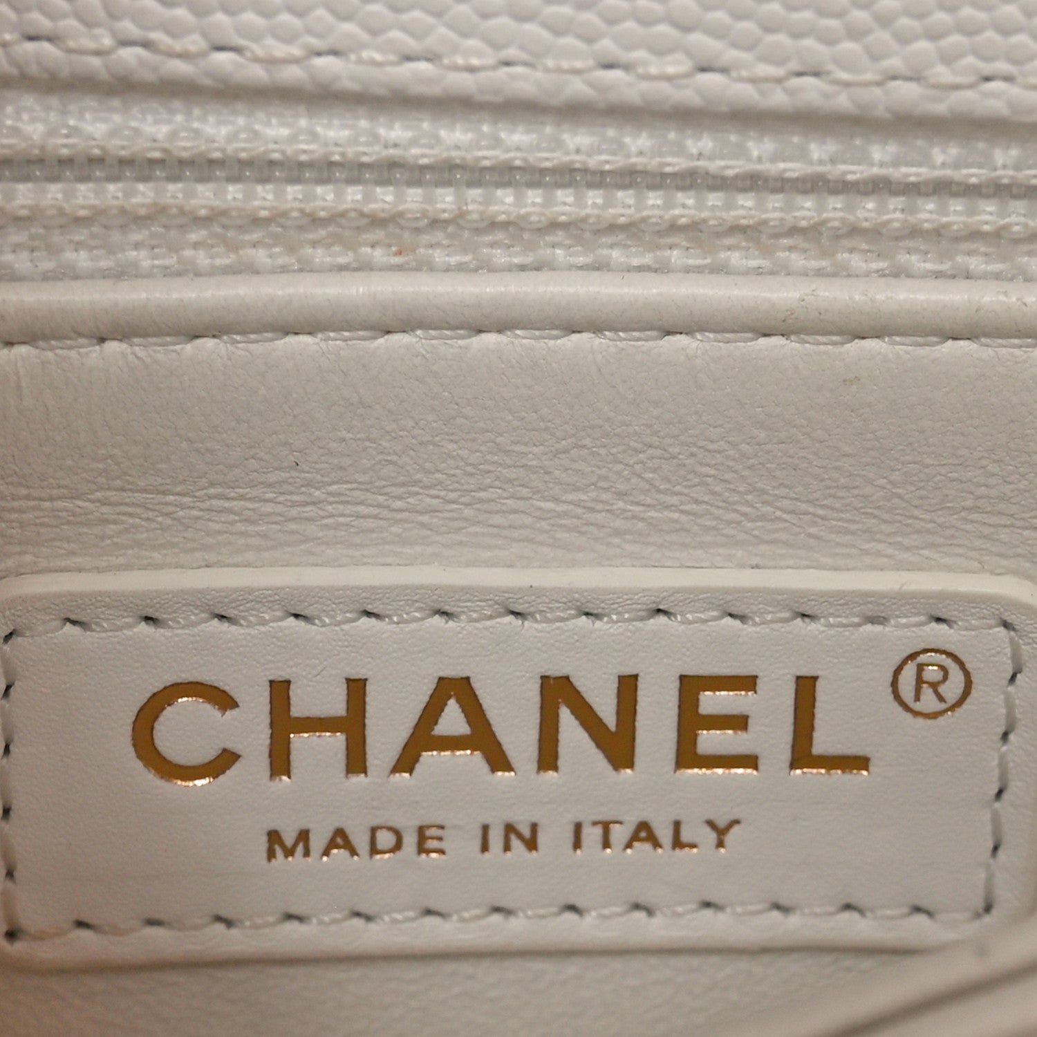 Chanel Caviar Quilted Mini Coco Handle Flap White 6 of 10