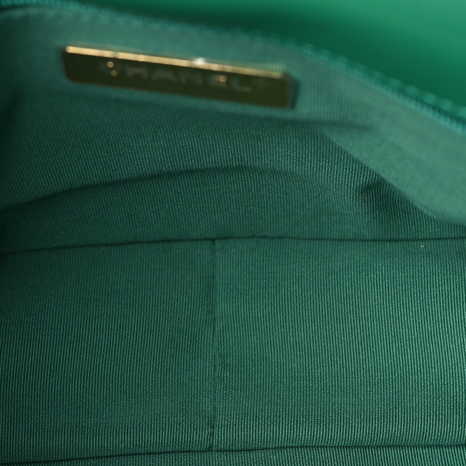 Chanel Lambskin Quilted Medium 19 Flap  Green 4 of 9