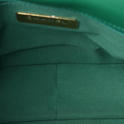 Chanel Lambskin Quilted Medium 19 Flap  Green 4 of 9
