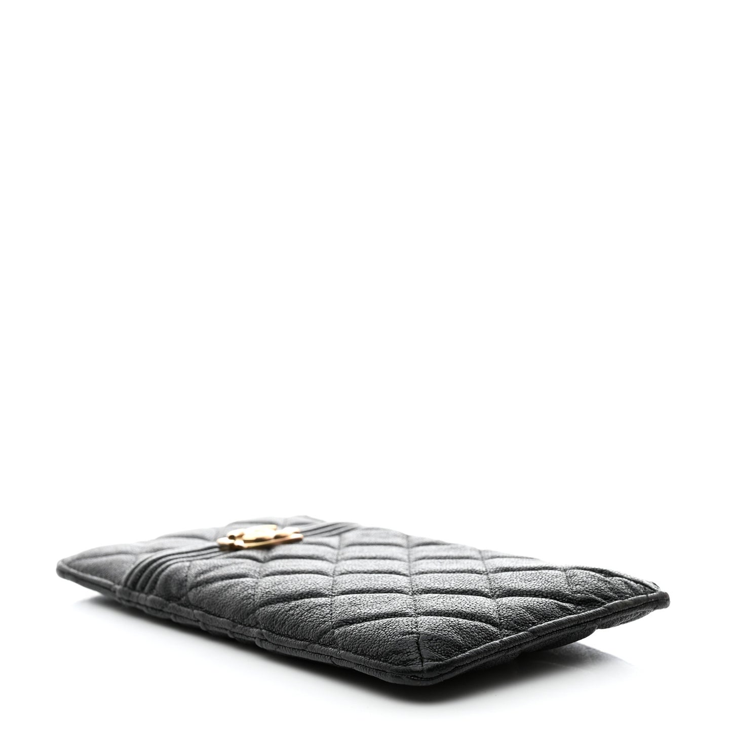 Caviar Quilted Boy iPhone Pouch Black