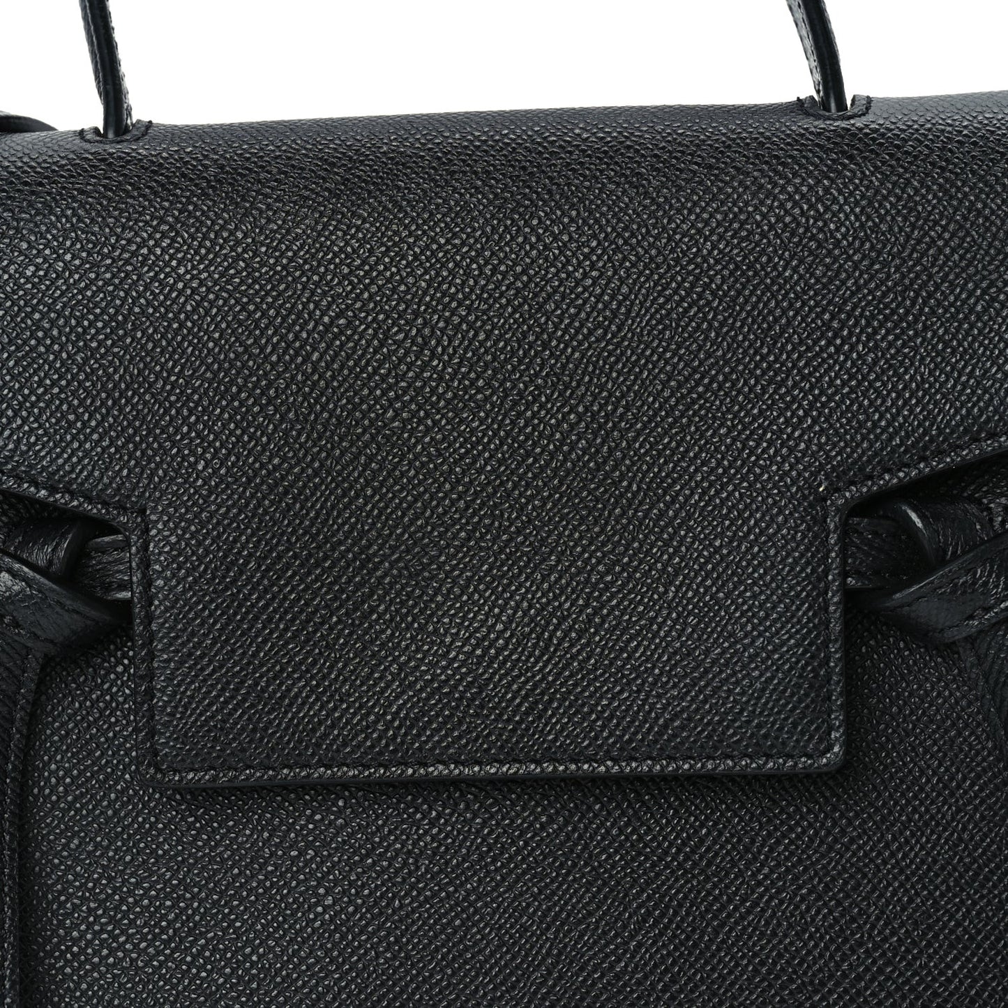 Grained Calfskin Nano Belt Bag Black