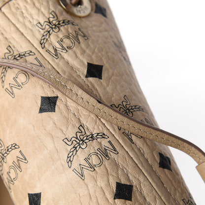 MCM Visetos Medium Liz Reversible Shopper Tote Beige 12 of 12