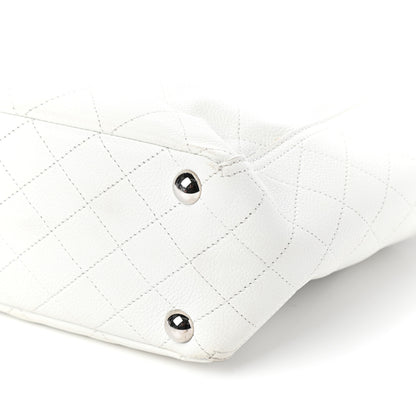 Chanel Caviar Stitched CC Pocket Tote White 19 of 19