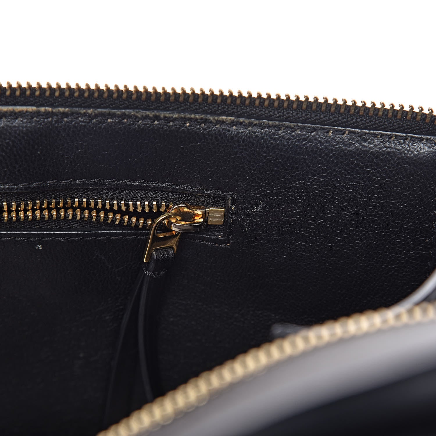 Celine Smooth Calfskin Medium Bi-Color Edge Shoulder Bag Black Cream 11 of 15