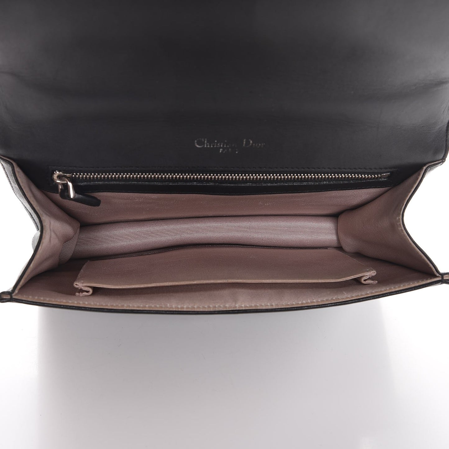 Lambskin Medium Diorama Flap Bag Black