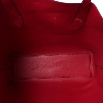 Burberry Haymarket Check Medium Reversible Tote  Poppy Red 4 of 7