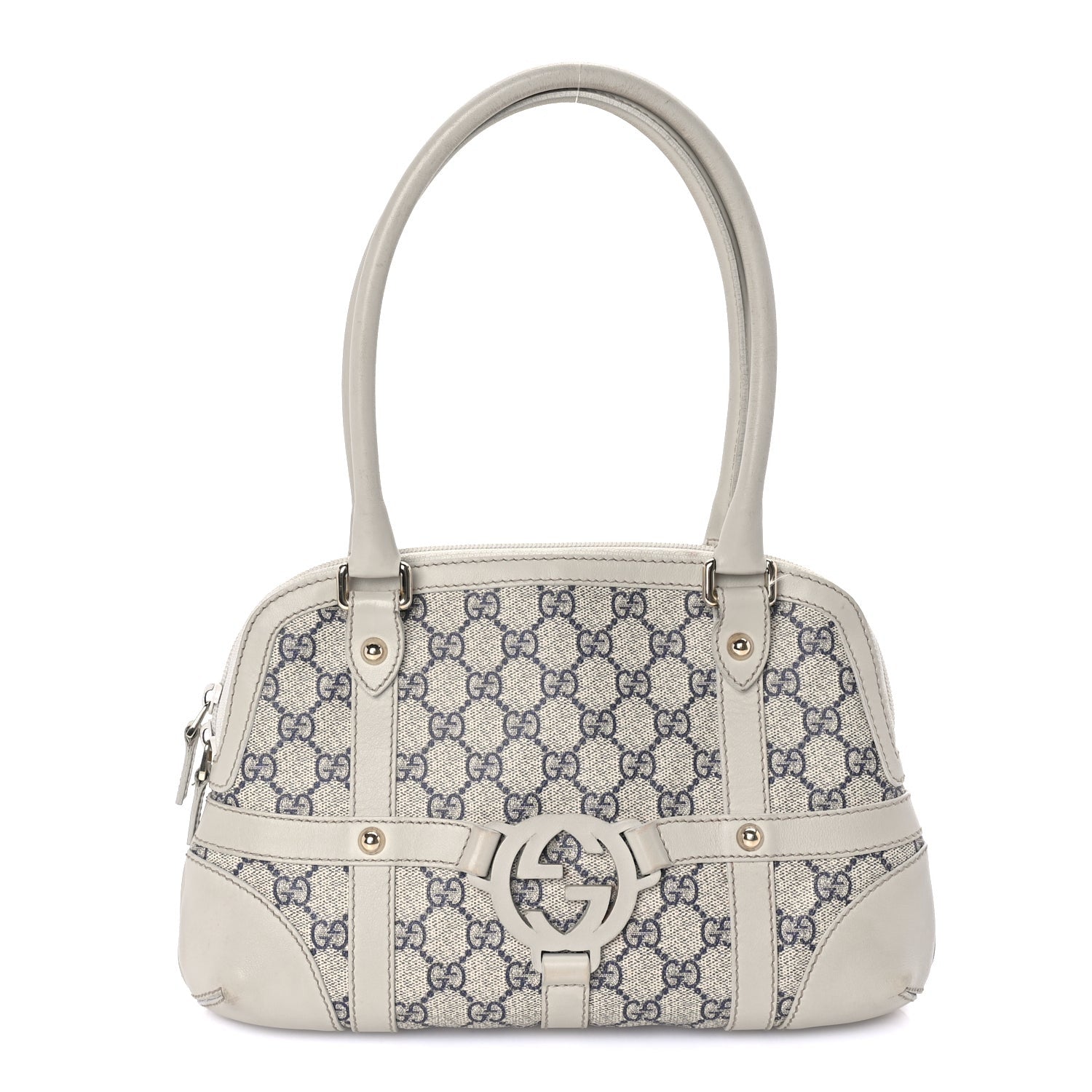Gucci Monogram Reins Tote Navy 1 of 7