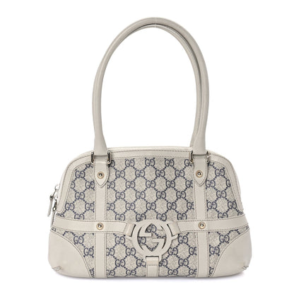 Gucci Monogram Reins Tote Navy 1 of 7
