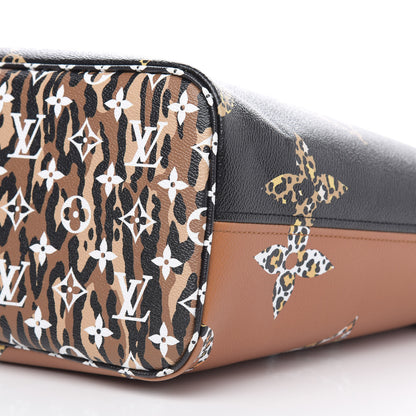 Louis Vuitton Monogram Giant Jungle Neverfull MM Black 9 of 9