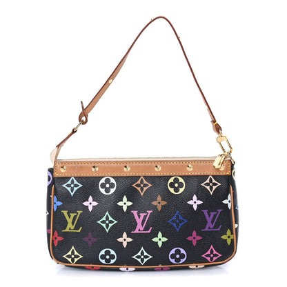 Louis Vuitton Monogram Multicolor Pochette Accessories  Black 1 of 7