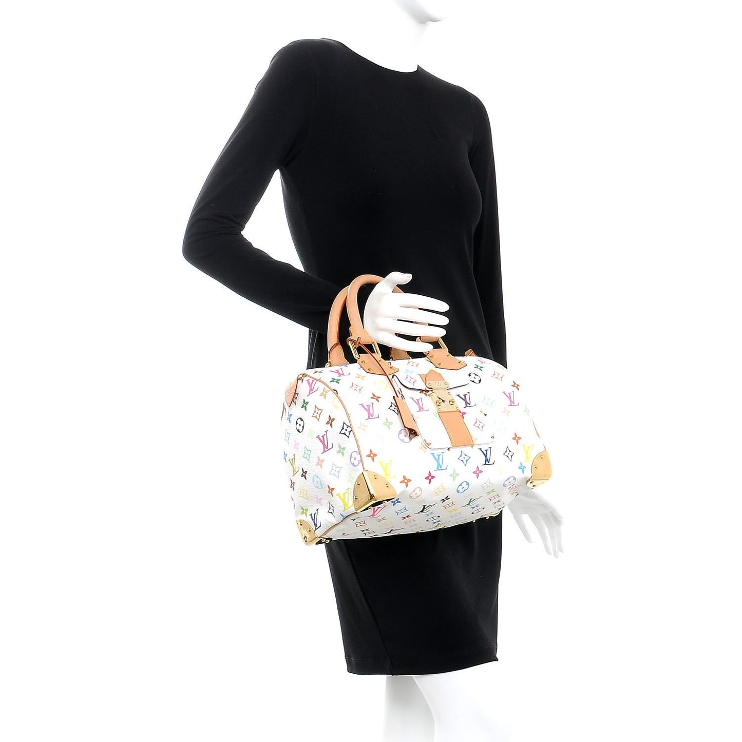 Monogram Multicolor Speedy 30 White