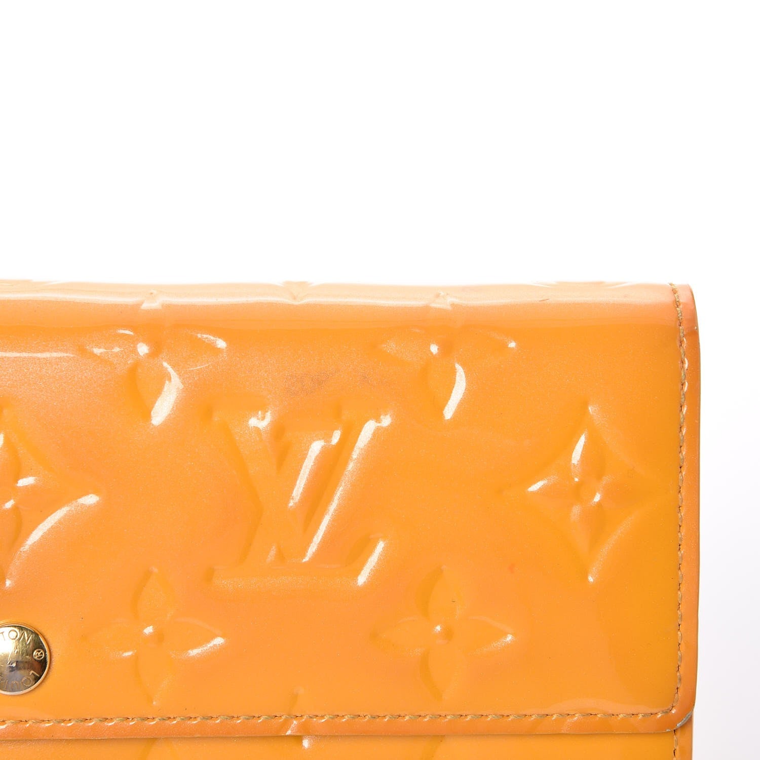 Louis Vuitton Vernis Sarah Wallet Jaune Passion 11 of 12