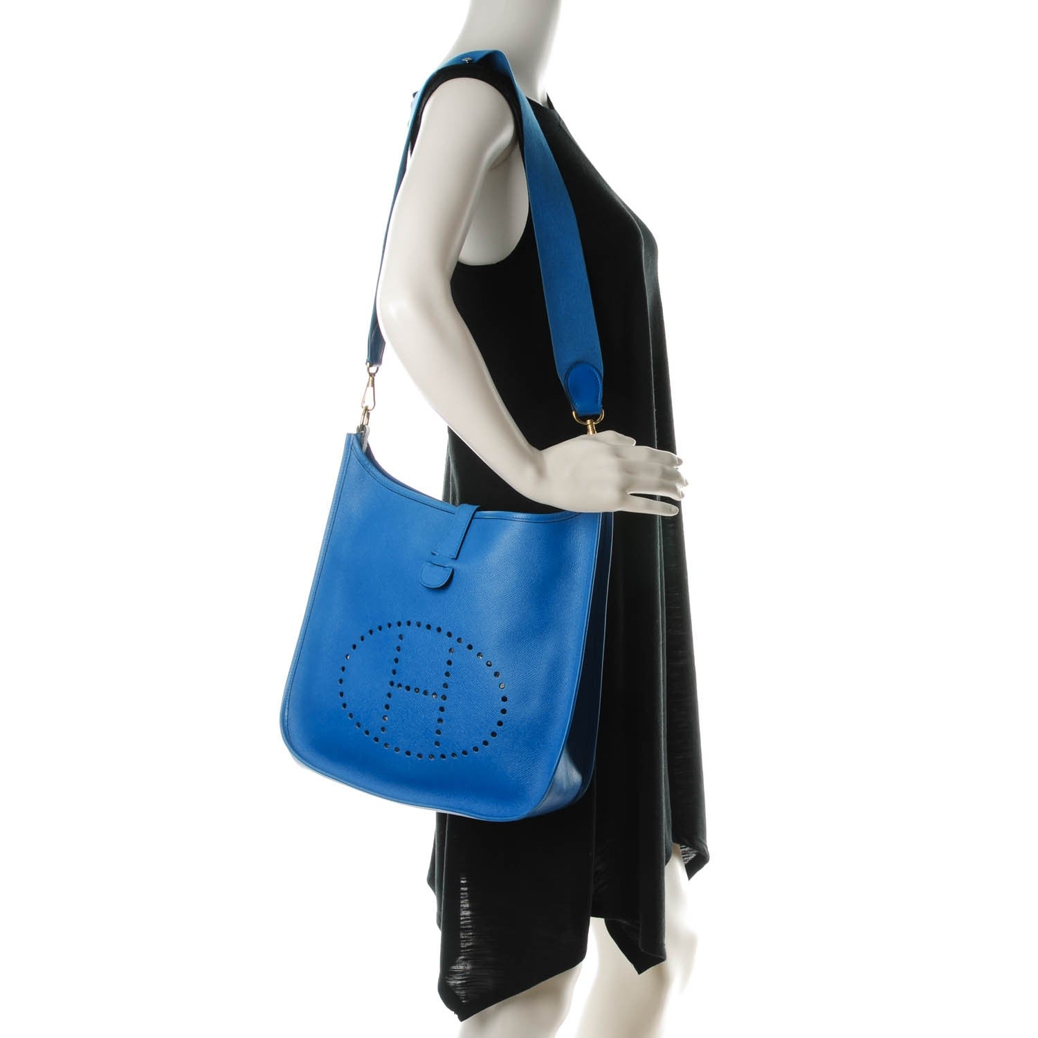 Hermes Courchevel Evelyne PM Bleu France 2 of 10