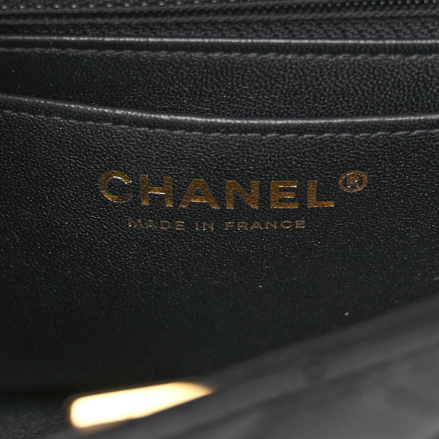 Chanel Lambskin Quilted Mini Rectangular Flap Black 6 of 10