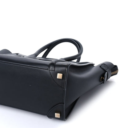 Celine Smooth Calfskin Micro Luggage Black 8 of 8