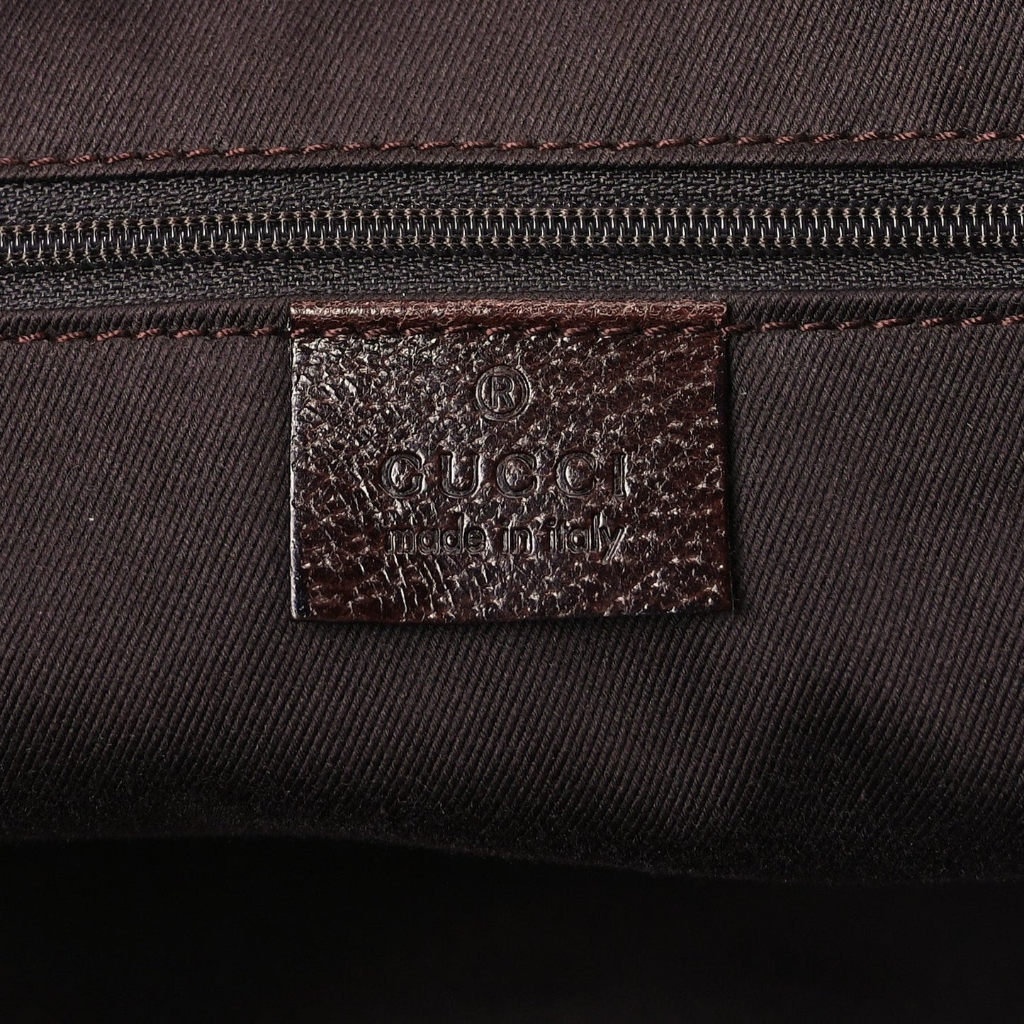 Monogram Medium Tote  Dark Brown