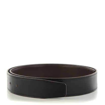 Hermes Box 32mm Belt Strap 80 Black Chocolate 1 of 7