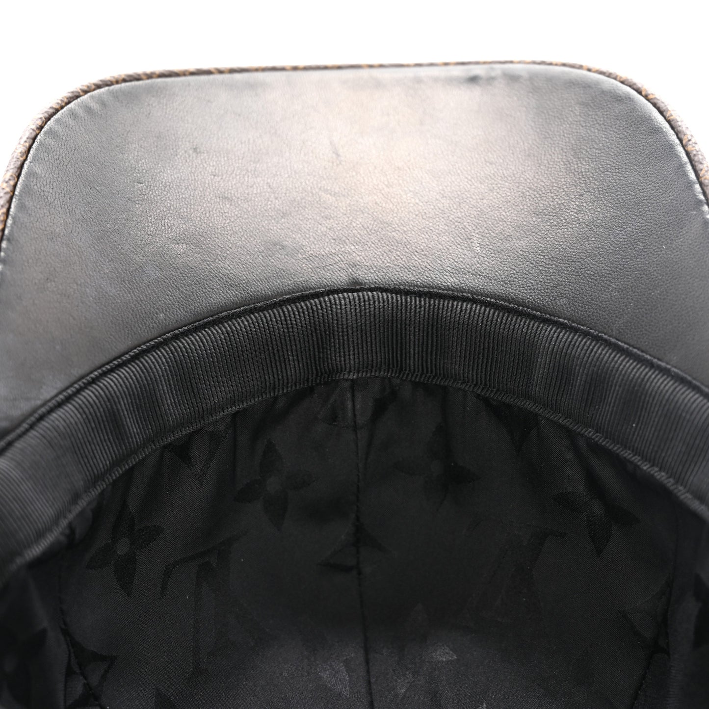 Monogram Cotton Jacquard Embroidered LV Day Cap M Black