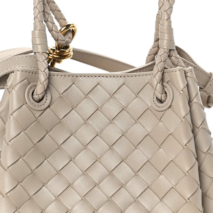 Bottega Veneta Nappa Intrecciato Mini Parachute Shoulder Bag Ecru 6 of 7