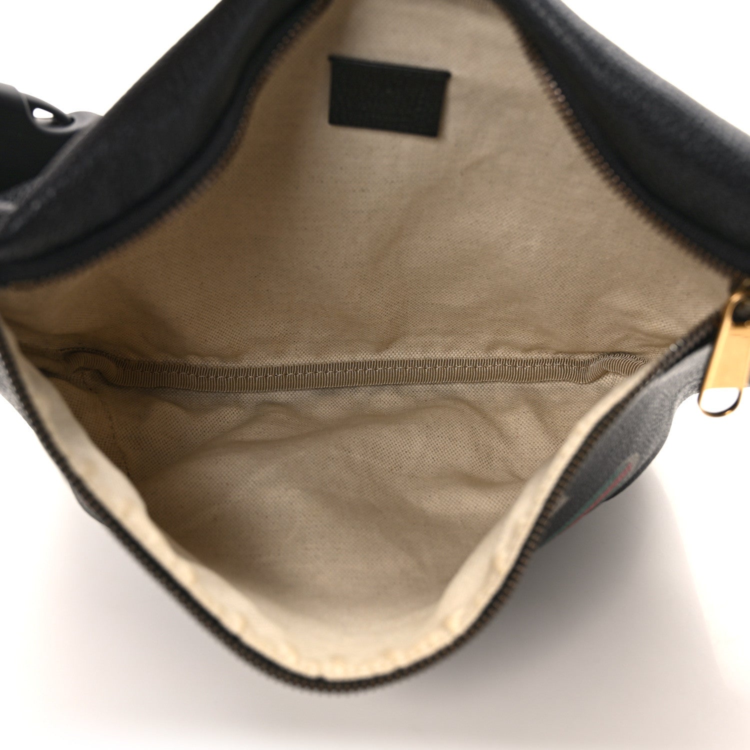 Gucci Grained Calfskin Logo Belt Bag Black 5 of 9