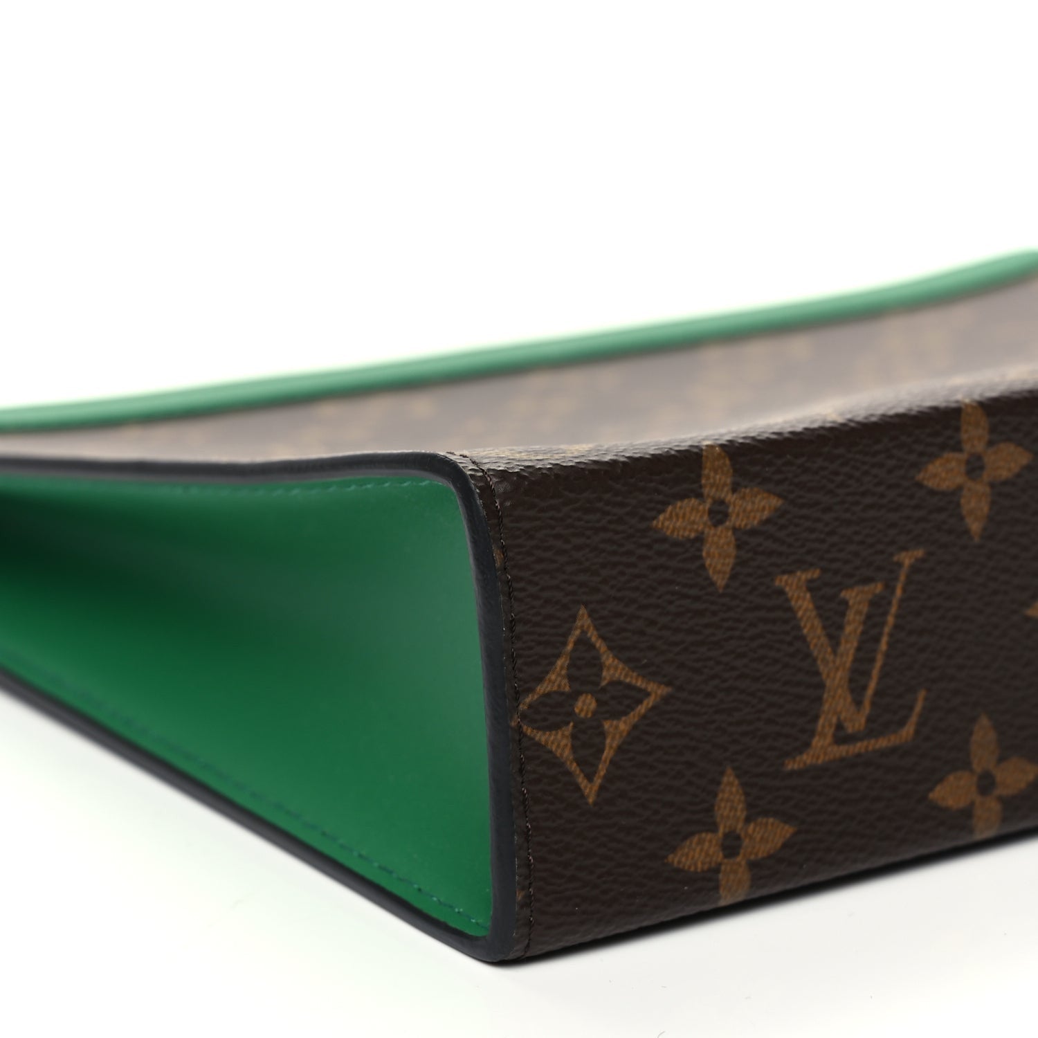 Louis Vuitton Monogram Macassar Pochette Voyage MM Borneo Green 7 of 8