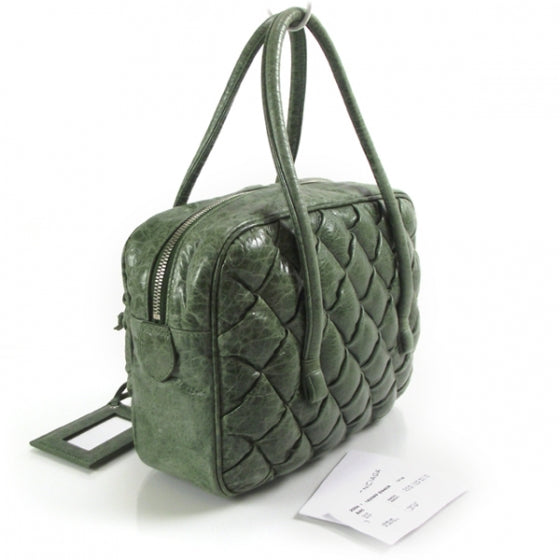 Leather Mini Matelasse Bag Origan