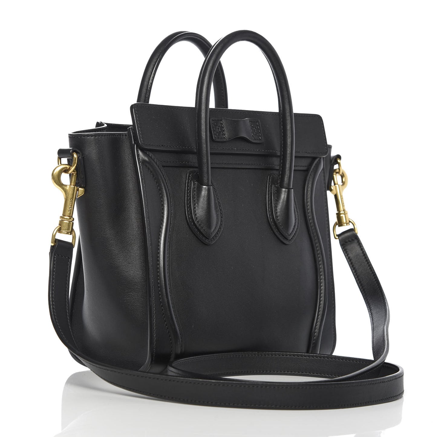 Smooth Calfskin Nano Luggage Black