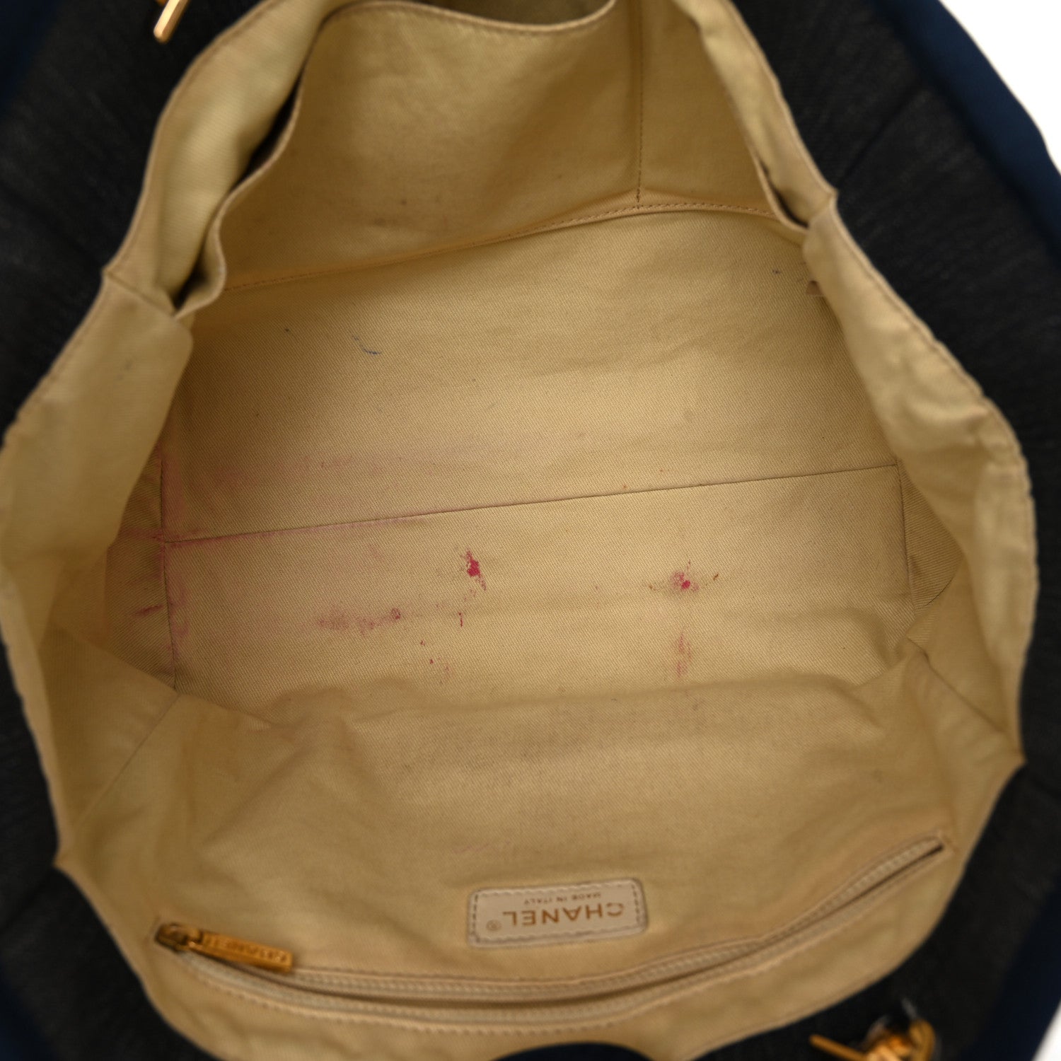 Chanel Denim Small Deauville Tote Dark Blue 5 of 13