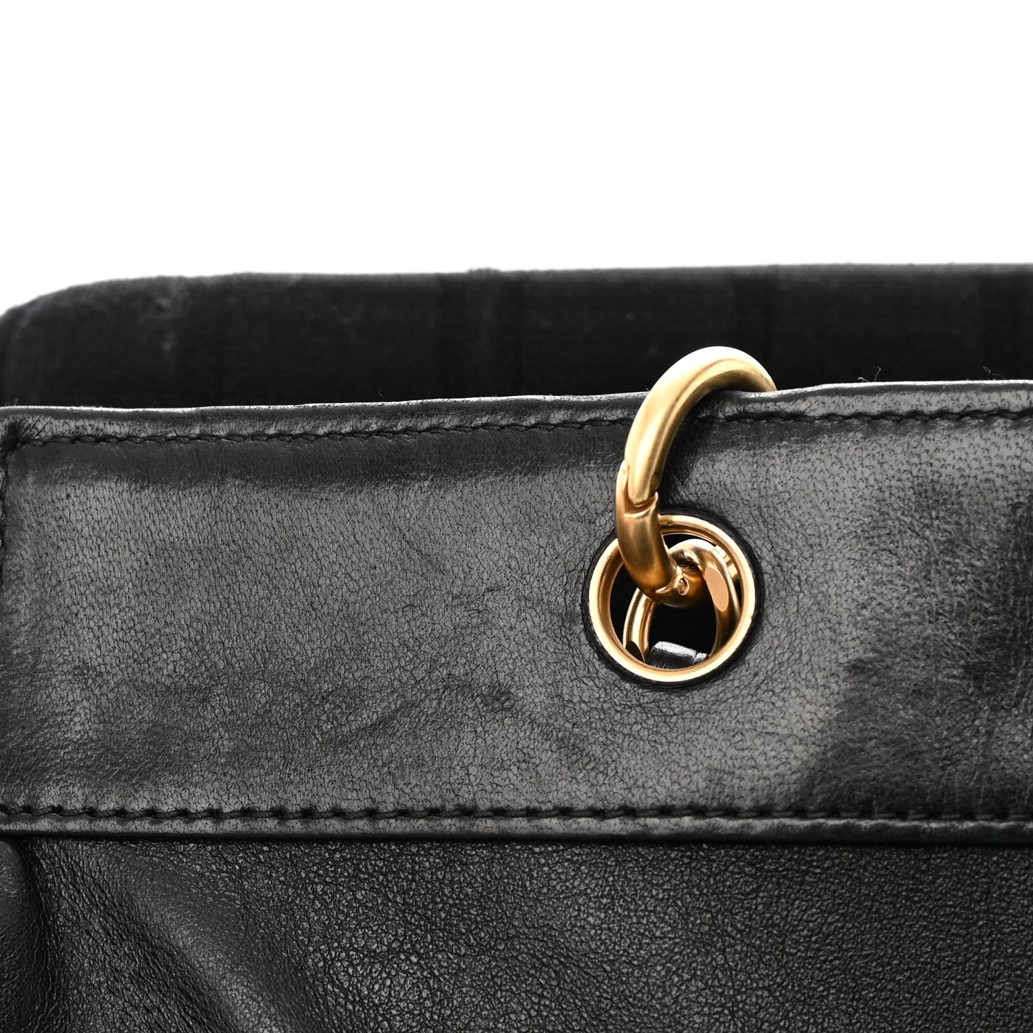 Chanel Jersey Chocolate Bar Quilted CC Shoulder Bag Black 11 of 18