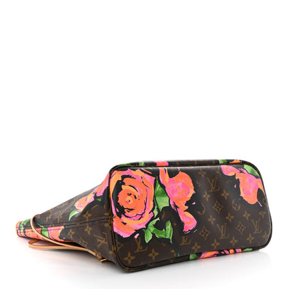Louis Vuitton Monogram Roses Neverfull MM 4 of 11