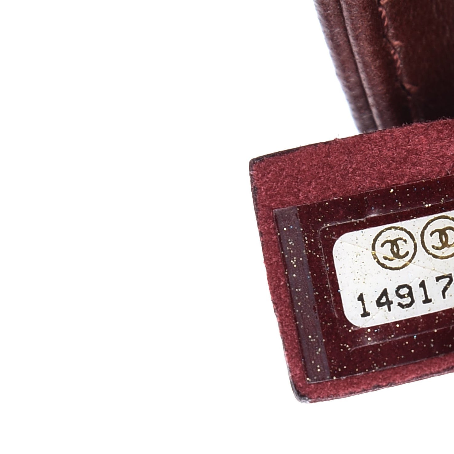 Lambskin Double Stitch Mini Flap Bordeaux