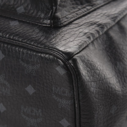 MCM Visetos Studded Colorblock Medium Stark Brock Backpack Black 9 of 13