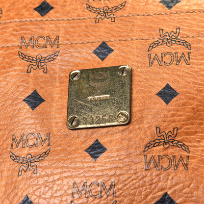 MCM Visetos Shopper Tote Cognac 5 of 7