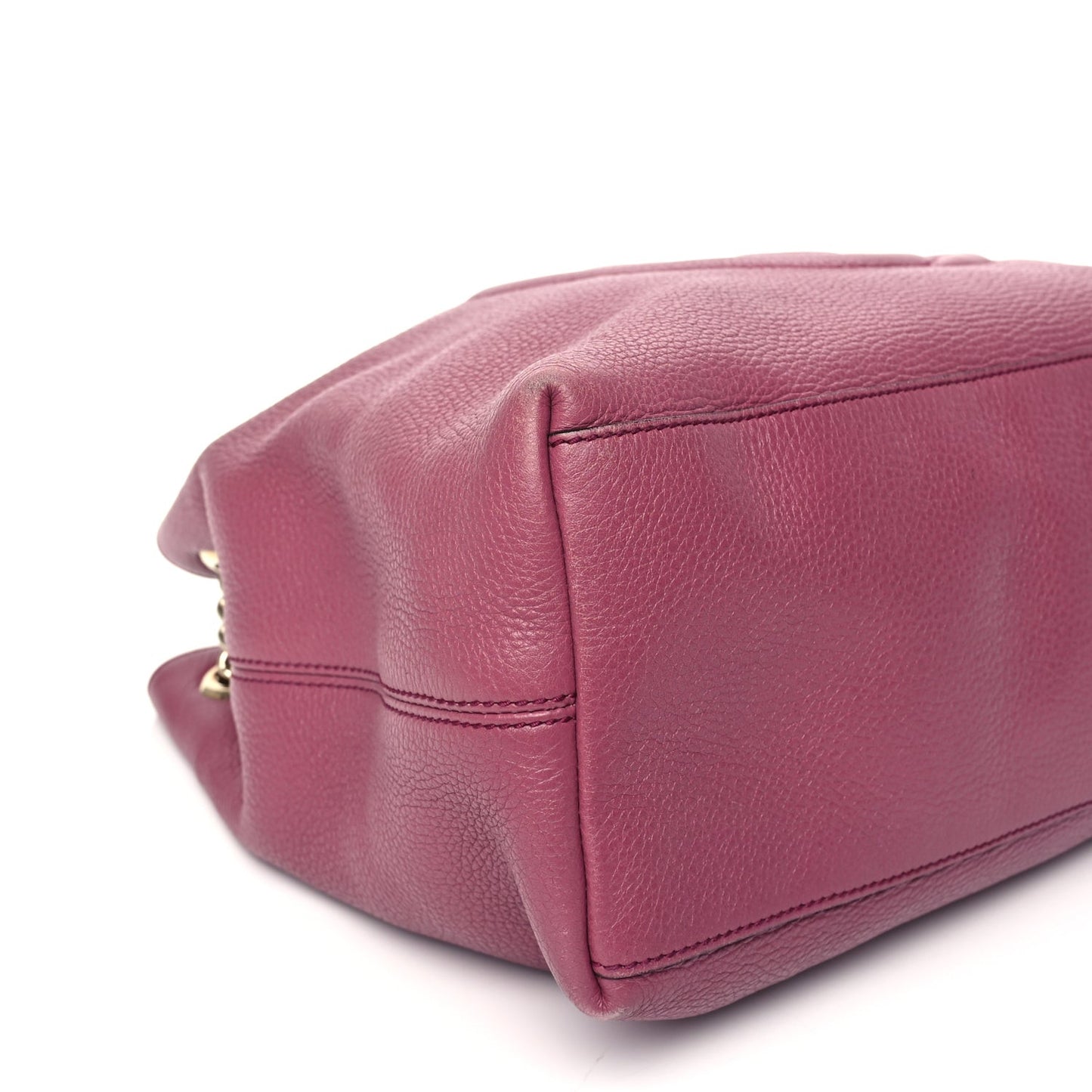Pebbled Calfskin Medium Soho Chain Shoulder Bag Peonia Flower