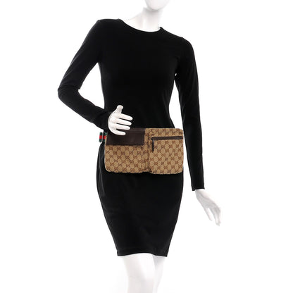 Gucci Monogram Web Belt Bag Dark Brown 2 of 8