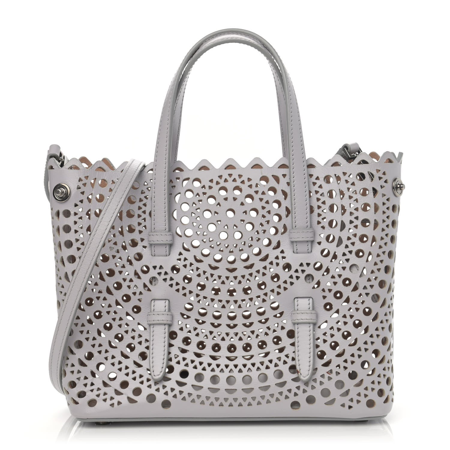 Alaia Calfskin Vienne Mina 20 Bag Perle 3 of 10