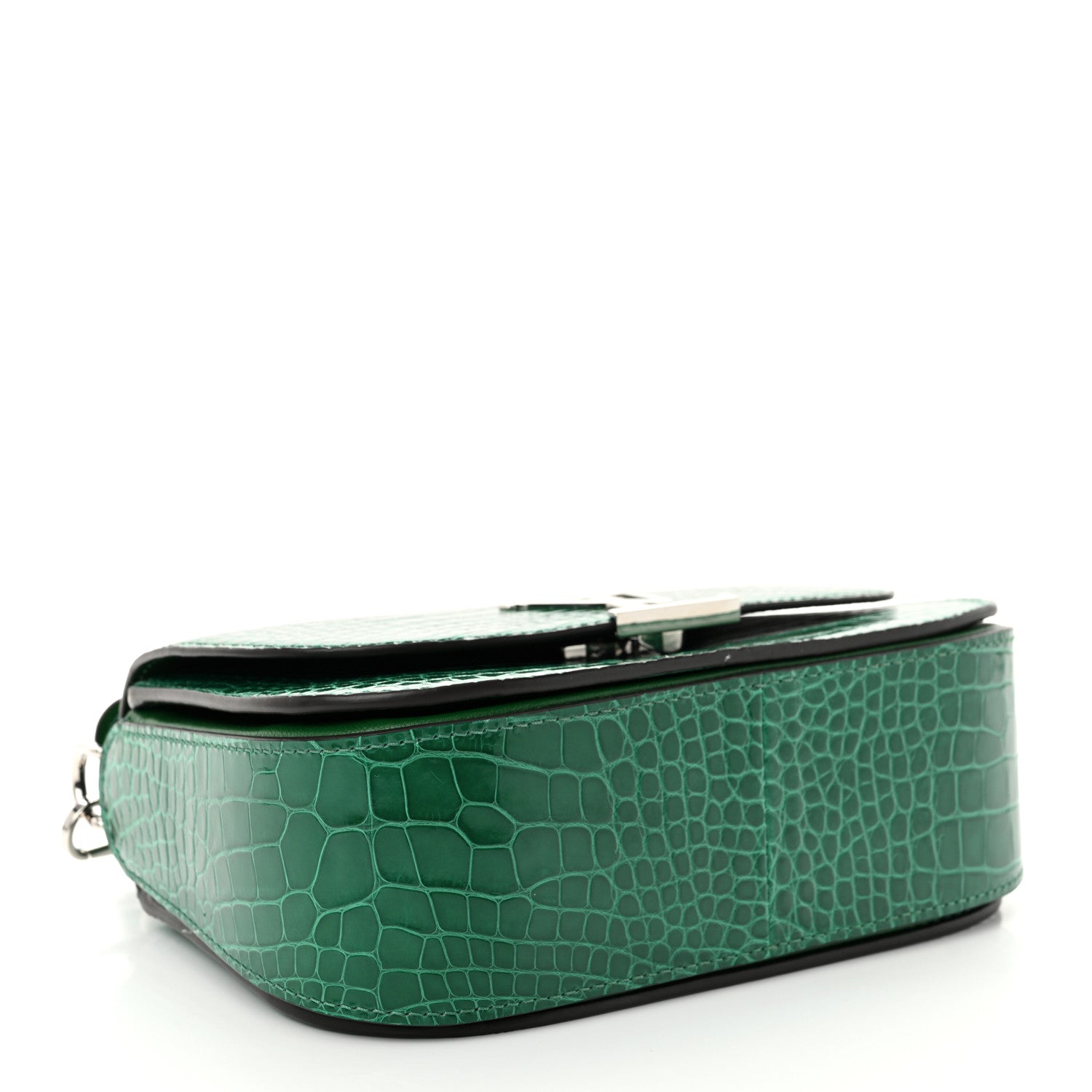 Louis Vuitton Shiny Alligator Vivienne NM Green 4 of 11