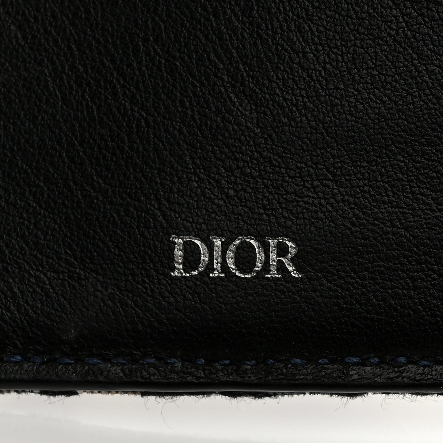 Oblique Bi-Fold Card Holder Blue