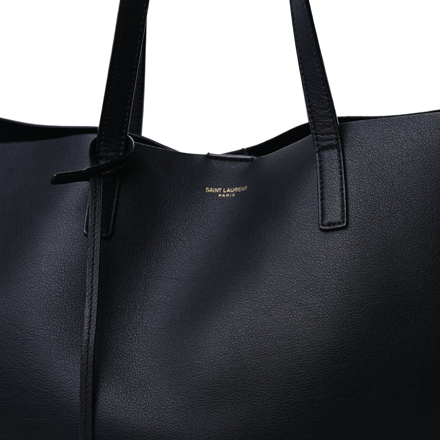 Calfskin Large Shopping Tote Black