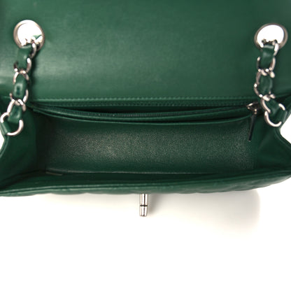 Chanel Lambskin Quilted Mini Rectangular Flap Green 4 of 9