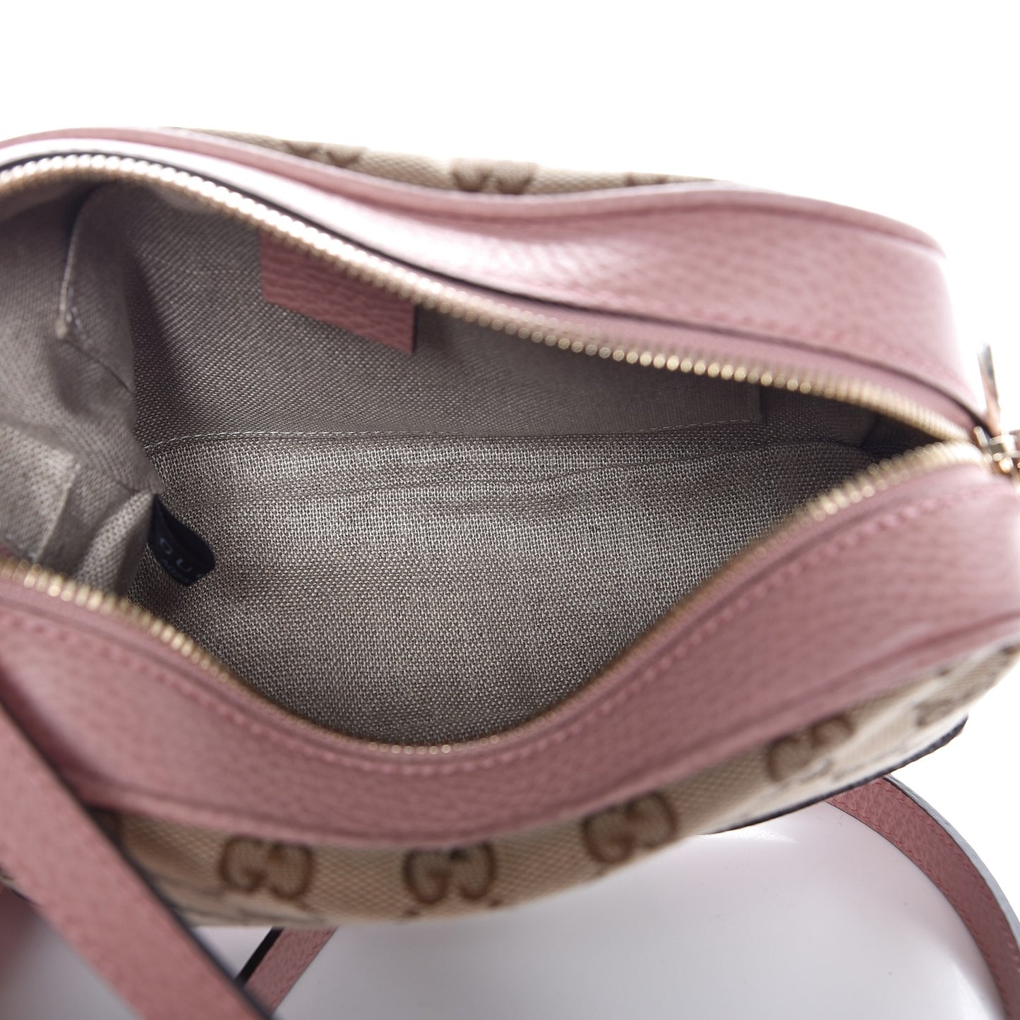 Monogram Mini Bree Messenger Bag Beige Soft Pink