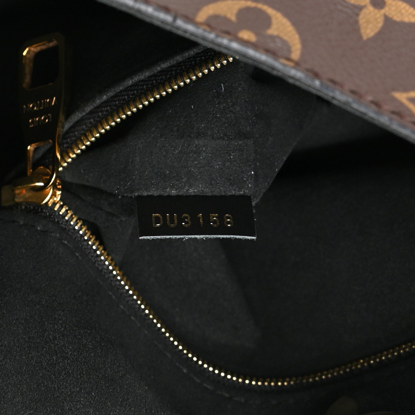 Monogram Flower Hobo Black