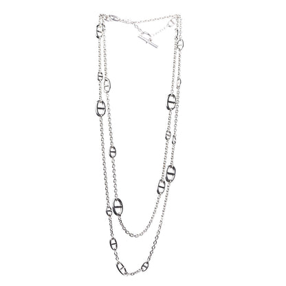 Hermes Sterling Silver Farandole Necklace 160 3 of 7