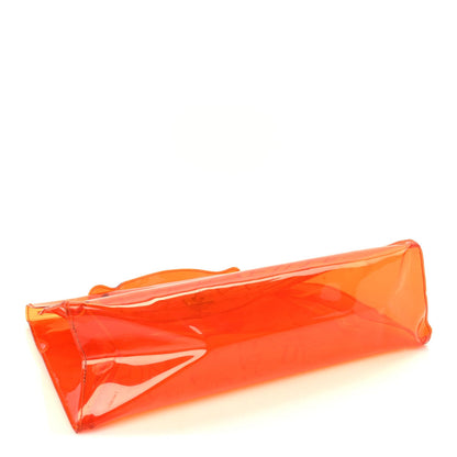 Hermes Vinyl Souvenir De L'Exposition Kelly  Orange 3 of 8