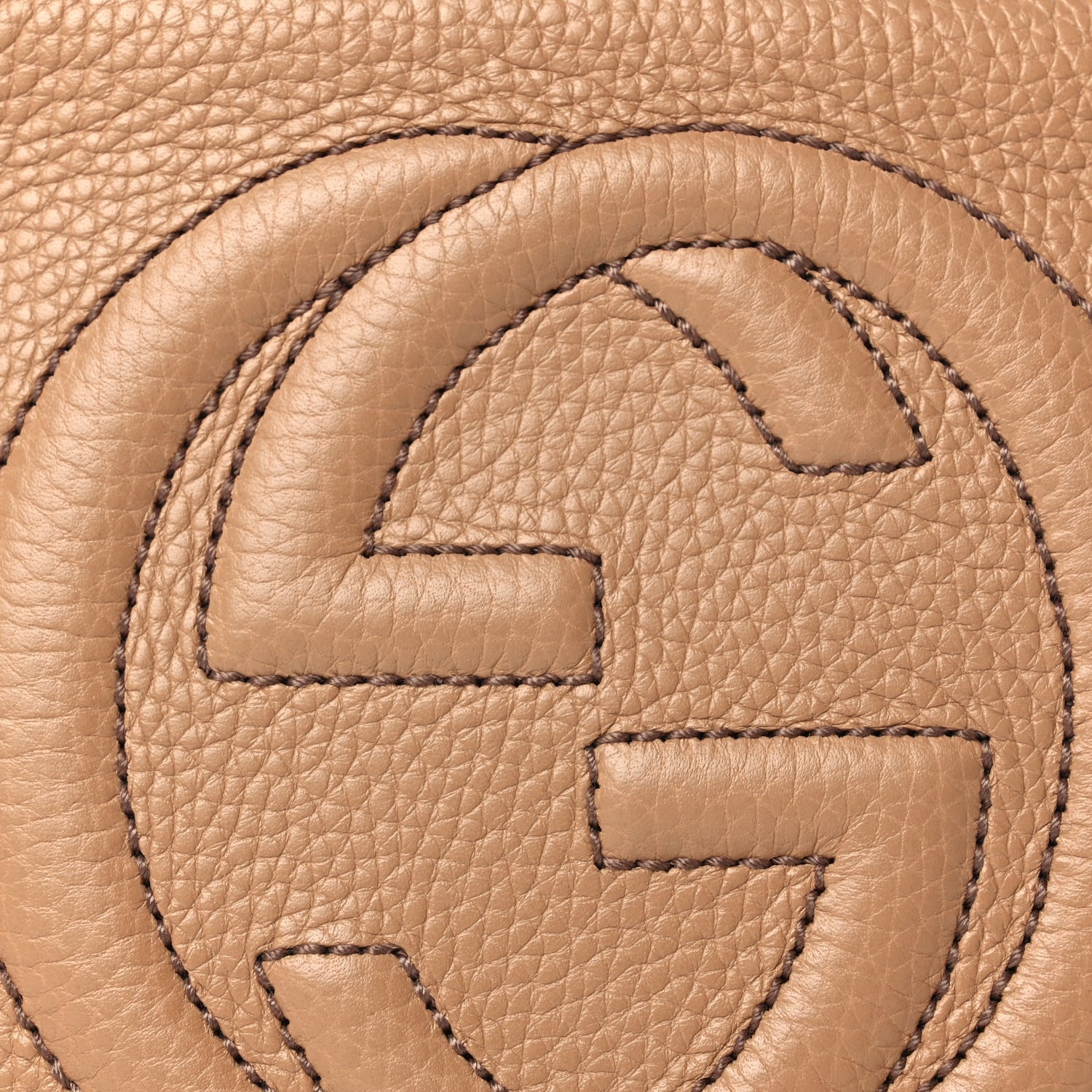 Gucci Pebbled Calfskin Small Soho Disco Bag Rose Beige 7 of 9