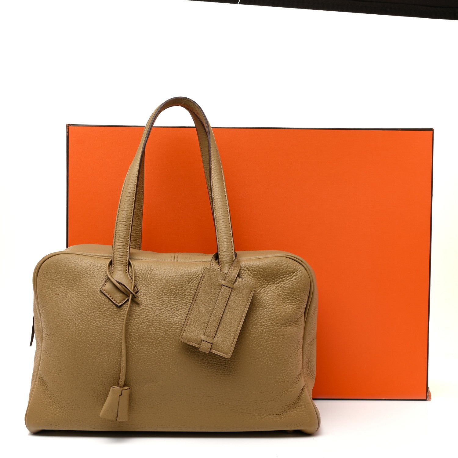 Hermes Taurillon Clemence Victoria II 35 Camel 14 of 14